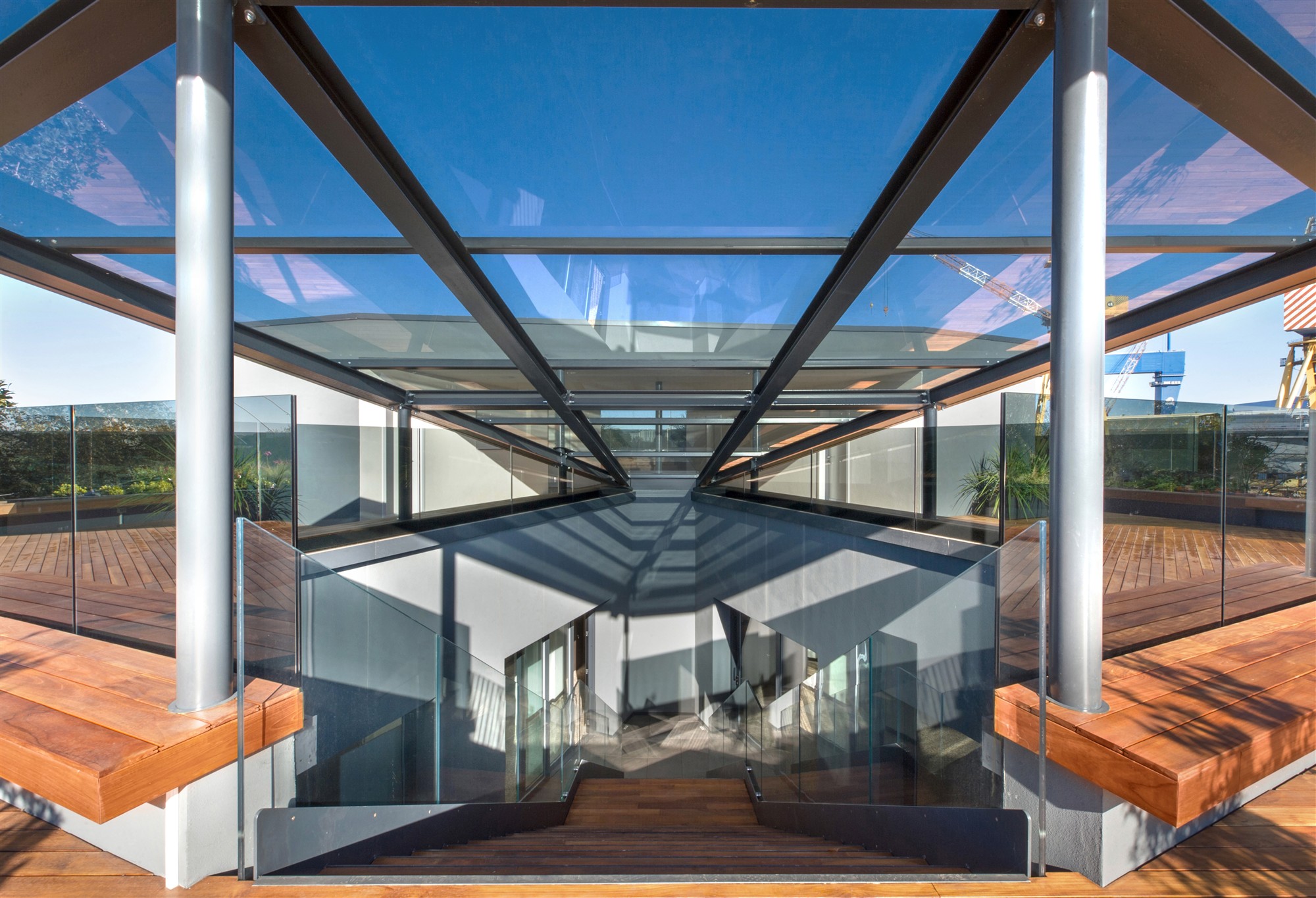 Carbones – copertura vetrata affacciata sulla terrazza